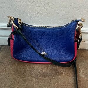 Like new! Coach Pennie Colorblock Shoudler Bag C6816